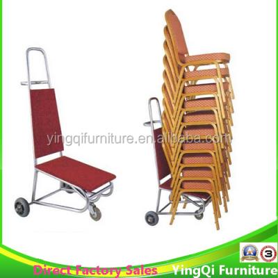 China Hotel Trolley Stacking Hote Banquet Chair Church Chair Trolley Trolley for sale