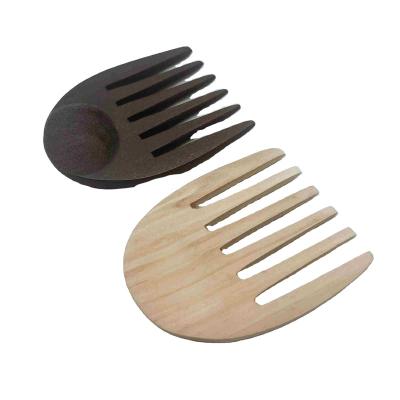 China Compact Handmade 100% Natural Wooden Hair Beard Comb - Anti-Static Natural Hair Detangler for sale