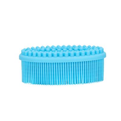 China EXFOLIATING Blue Silicone Body Scrubber Loofah, Soft Exfoliating Body Bath Shower Scrubber for Sensitive Men Women Kids All Kinds of Skin for sale