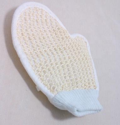 China EXFOLIATING bath shower loofah mitt sponge natural exfoliating glove GENTLE SOFT for sale