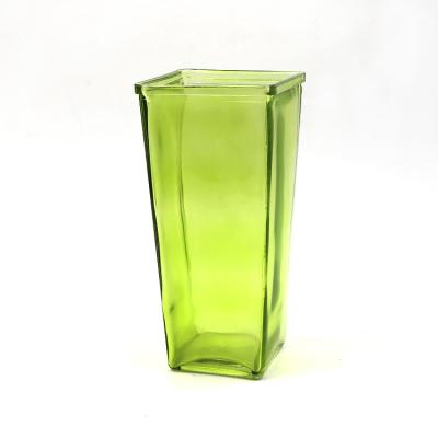 China Color Traditional Wholesale Customization Sprayed Glass Vase for sale