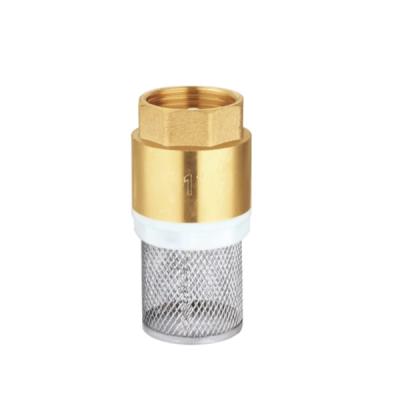 China OEM General High Quality Light Type Brass Spring Check Valve With Filter for sale