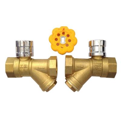 China General Hot Sale High Quality Strainer Water Filter Ball Lockable Brass Y Type Valve for sale