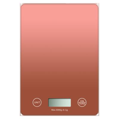 China Weight Measuring Digital Kitchen Scale Waterproof Glass Food Scale Electronic Glass Food Scale Kitchen for sale