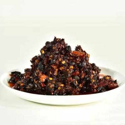 China Wholesale Chinese Medium Spicy Black Tempeh Chili Oil Medium Spicy Factory Flavor for sale