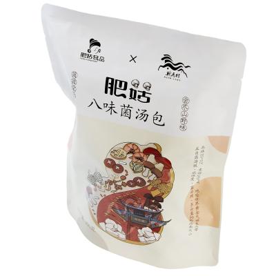 China Natural and Healthy Red Bamboo Fungus Nightshades Dry Mushroom Soup Bag with Eight Ingredients for sale