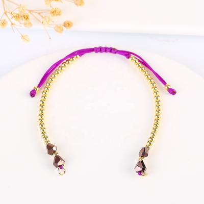 China String Jewelry Wholesale Accessories Gilded Round Beads DIY Braided Bracelet Semi-finished Rope for sale