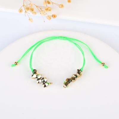 China Polyester Multicolor DIY Semi-finished Bracelet Braided Bracelet Rope Handmade Jewelry Making Rope for sale