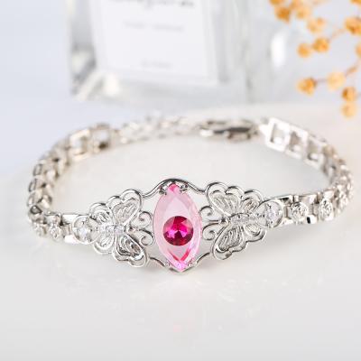 China 2021 FASHIONABLE Hot Selling Evil Eye Jewelry Color Alloy Alloy Inlaid Silver Adjustable Bracelets Women for sale