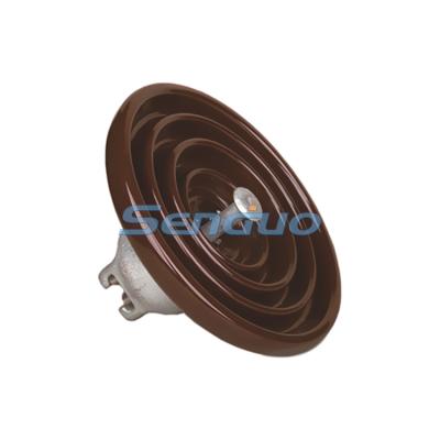 China ANSI 52-5 High Voltage Disc 11kV 33kV Ceramic Suspension Insulators for sale