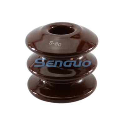 China Porcelain LV S80 Type Porcelain Shackle Ceramic Insulators for sale