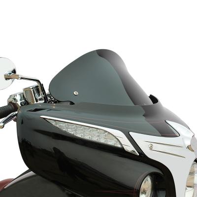 China Motorcycle Parts Enlarged Motorcycles Windscreen Windshield Wind Deflector For INDIAN CHIEF Roadmaster 2014-2021 Gray for sale