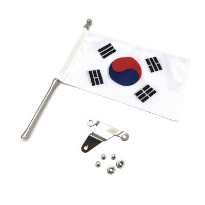 China Motorcycles Motorcycle Flag Cloth Flag Pole Flag Set Electroplating Mounting Base For HONDA GOLD WING GL1800 2018-2020 for sale