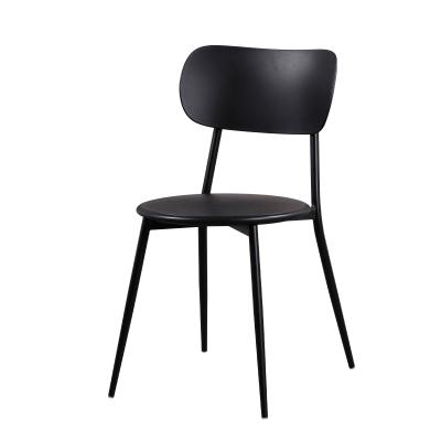 China Contemporary Cheap Price Retro Design Dining Home Furniture Black Plastic Chairs for sale