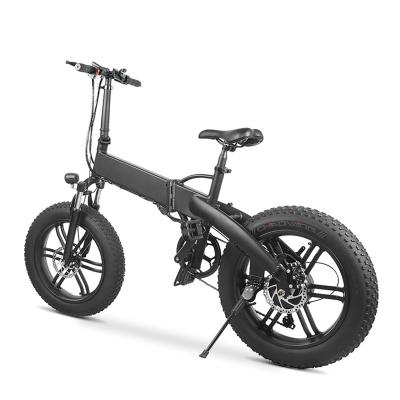 China EU warehouse wholesale price aluminum alloy fat tire foldable electric bike 350 watt motor 60km range for sale