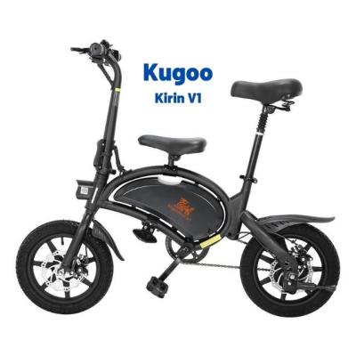 China KugooKirin unisex EU duty free UK CURRENT B2/V1 14 inch tire fat folding moped electric bike for sale