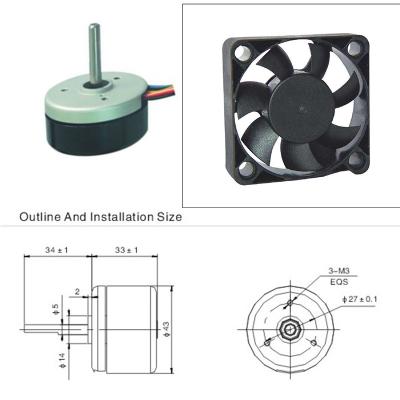 China Totally enclosed EXTERNAL ROTOR BL43 series for sale