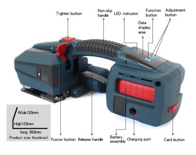 China Electric Battery Powered Pp Belt And Pet Belt Strapping Tool for sale