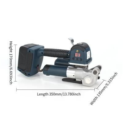 China Dual Battery Handheld Welding Electric Strapping Tool for 13-19mm/25mm Strapping Machine for sale