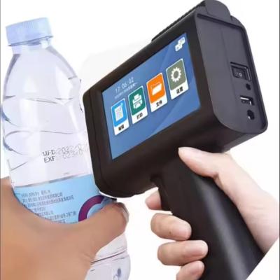 China Mini QR Date Logo Handheld Druckerpistole für Flasche Glas Kunststoff Holzmetall auf Englisch zu verkaufen