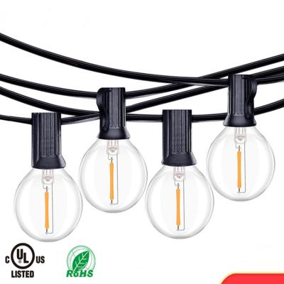 China Garden G40 string light outdoor globe christmas garden lighting camping string lights pastel construction patio edison for sale