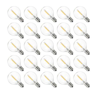 China Hotel Good quality clear glass edison bulb party decor G40 e12 led bulb cheap price for sale