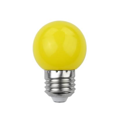 China Residential coloured G45 3W 4.5W B22 E27 led globe bulb g40 color christmas lights , LED-COLOR for sale