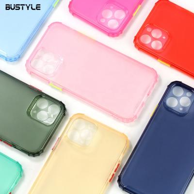 China 1.5mm Candy Color TPU Clear Eco-friendly Phone Case For iPhone SE Shell Phone Cover Shockproof For iPhone 7 8 Plus 11 Pro Max for sale