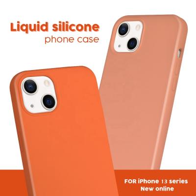 China Real Shockproof Perfect Protection Liquid Silicone Phone Case For iPhone 13 12 11 pro Max Baby Using Silicone Case For iPhone Custom Cover for sale