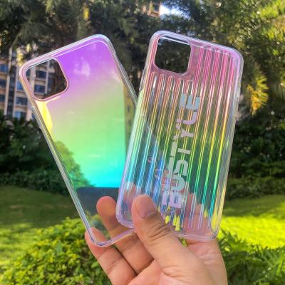 China Protect Cell Phone Fashion Luxury Hologram Custom Design Laser Holographic Back Cell Hand Mobile Phone Case For I 11 Pro Phone Case for sale