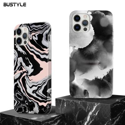 China High Quality Anti-fall Water Transfer Covered Marble Full Logo Printed Phone Case Custom Made For iPhone 13 12 IMD Sublimation Cell Phone Cover for sale