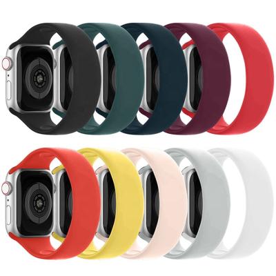 China Breathable In Stock Buckle-Free Quick Release Watch Bands For iWatch Se 5 4 3 2 40/44mm Smart Watch Strap For Apple Watch Series 6 Band for sale