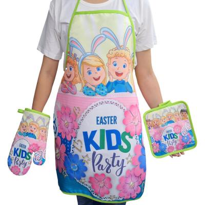 China Unique Design High Quality Wholesale Apron Customized Kitchen Apron BBQ Chef Printed Apron for sale