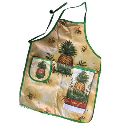 China Customized kitchen apron BBQ chef printed apron unique design cotton high quality wholesale apron for sale