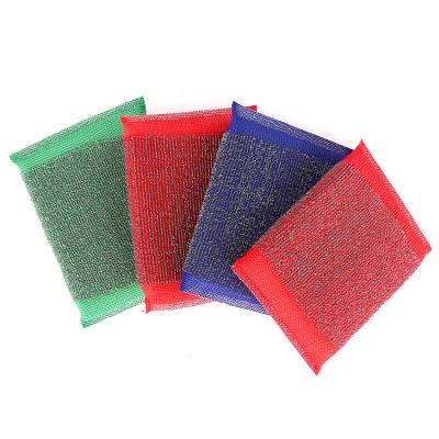 China Viable Bulk Scouring Pad Kitchen Wire Sponge Scourer / Stainless Steel for sale