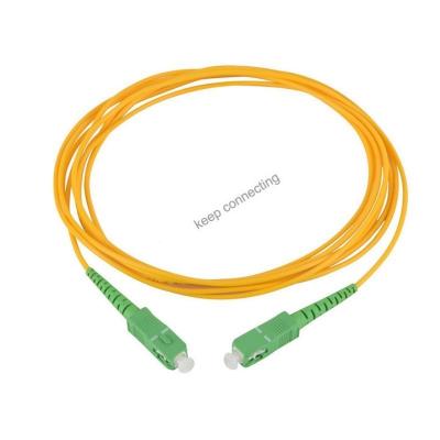 China SC/APC-SC/APC G657A1 Simplex Fiber Optic Patch Cord for Indoor in Telecommunications for sale