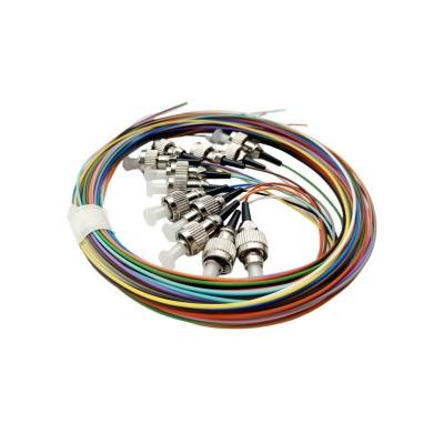 China Single Mode Pigtail FTTH ST UPC/APC Colorful LSZH/PVC 12cores Optic Fiber Pigtail for sale