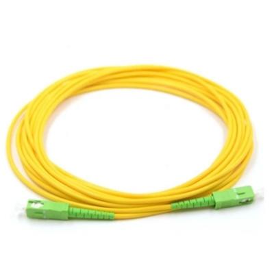 中国 FTTH インダース SC G657A2 G652D APCコネクタ付きのシンプレックス・デュプレックス・ファイバー・オプティック・パッチコード 販売のため