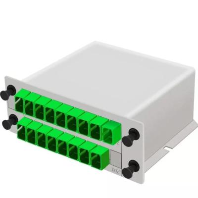 China FTTH SC/UPC 1 * 16 Plug-in LGX Fiber Optic Splitter Box Plug-and-Play Design for Easy for sale