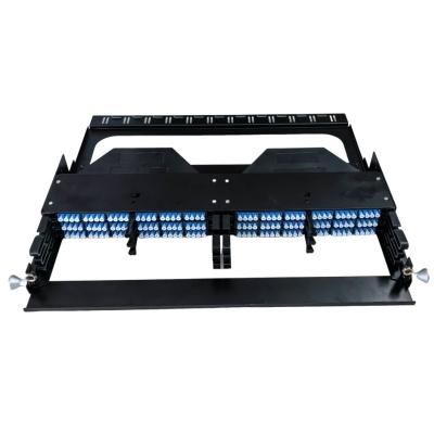 China Alta densidade ODF desmontável 4x24F Fibra 19 polegadas 144 núcleo 1U 96 portas MPO Patch Panel à venda