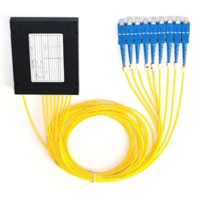 China Fiber Optic SC APC/UPC PLC Splitter 1x8/1x16/1x32 G657A1 G657A2 1270-1610nm CWDM ABS Box for sale