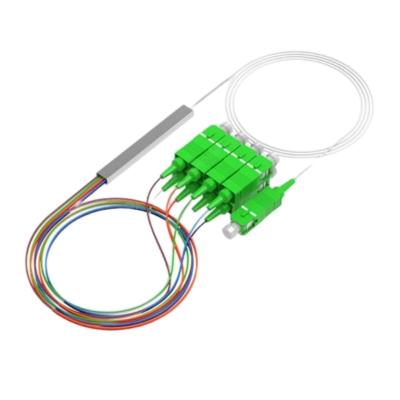 China ABS Box FTTH Mini PLC Fiber Splitter com FC/SC/LC/ST 1X2 1X16 Apic UPC Tube Connector à venda