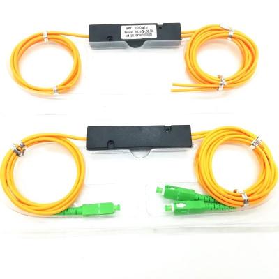 China Cable de fibra óptica FBT de modo único G652D/G657A 1*2 com SC/UPC-SC/APC PLC Splitter à venda