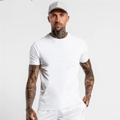 China QUICK DRY Hot Selling Fit Solid Color Cotton Shorts Casual Slim Sleeve T-Shirt For Men for sale