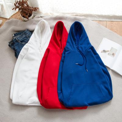 China 2021 winter products QUICK DRY warm men long sleeve solid color pullover plus size men's hoodies for sale