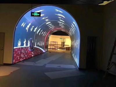 China Exposição de diodo emissor de luz curvada HD, cor completa de alumínio da tela circular do diodo emissor de luz para a transmissão em direto à venda