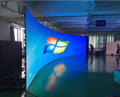 Chine La publicité de médias a courbé l'éclat de l'affichage à LED 4500cd/M2 Cabinet d'aluminium de moulage mécanique sous pression à vendre