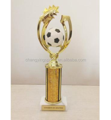 China China EV18001 YIWU EV football/wholesale low marble soccer ball trophy for sale