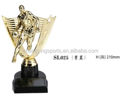 China Wholesale High Quality China SL-025 YIWU EV Sports Trophy Cup Plastic Basketball Trophy Football Trophy for sale