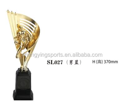 China Wholesale High Quality China SL-027 YIWU EV Sports Trophy Cup Plastic Basketball Trophy Football Trophy for sale